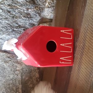 Rae dunn Christmas bird house